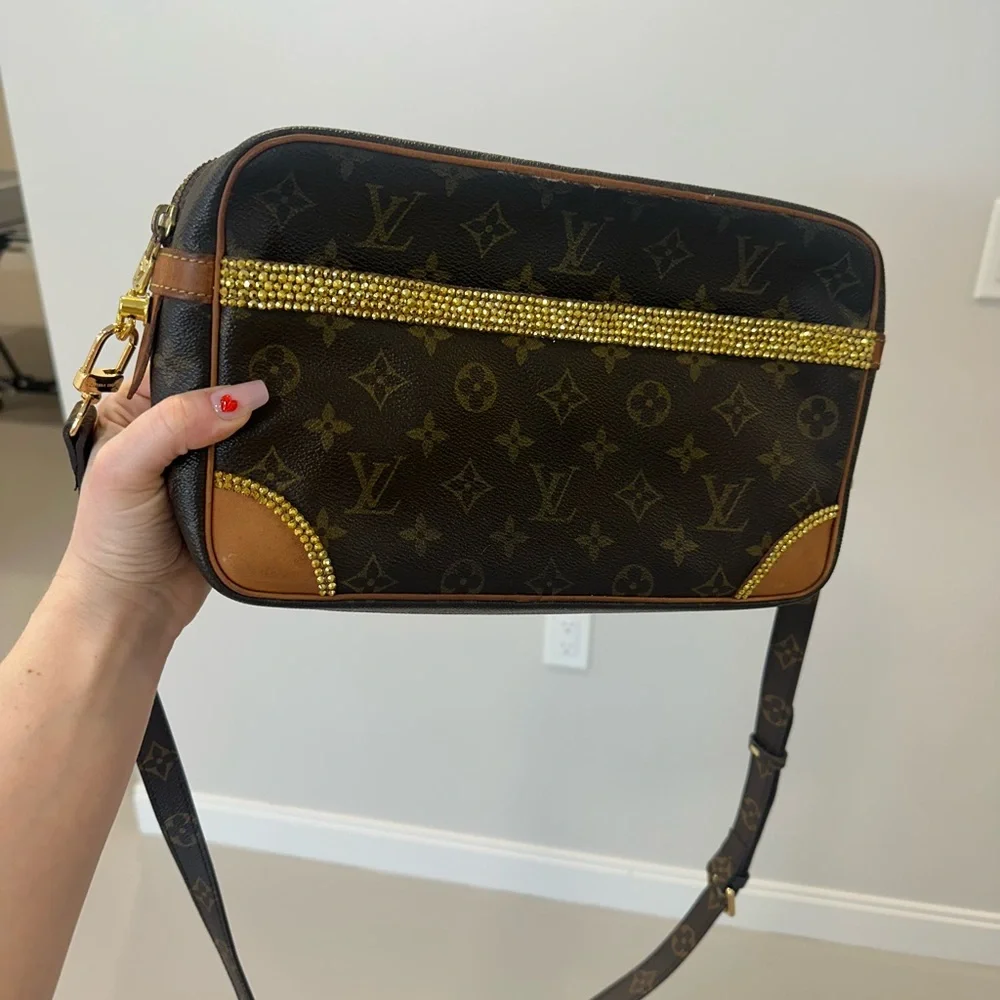 Custom LV Compiegne converted crossbody 💎